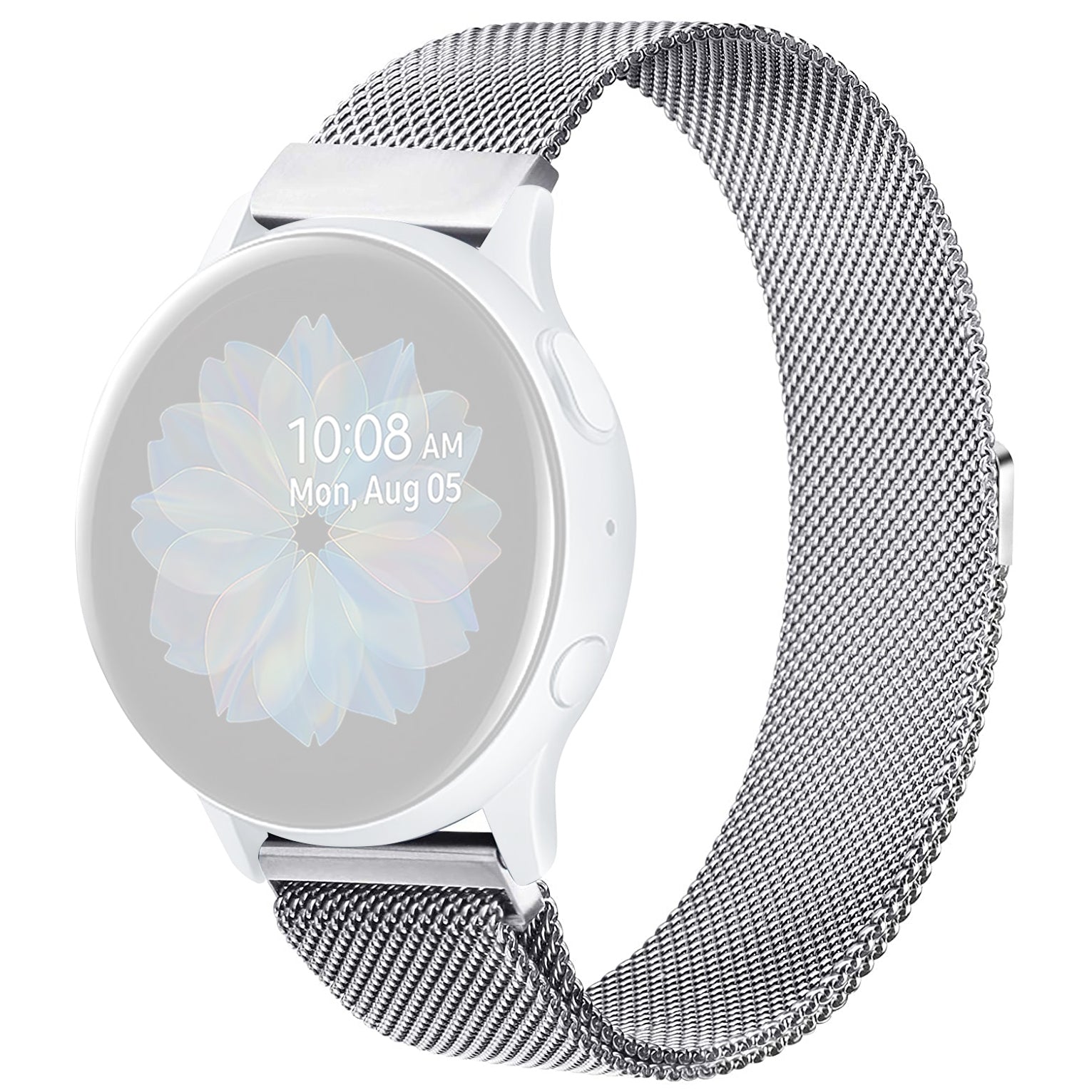 20-20.5mm Universal Stainless Steel Watchband Magnetic Lock Adjustable Milanese Mesh Smart Watch Strap Replacement 20-20.5mm Universal Stainless Steel Watchband Magnetic Lock Adjustable Milanese Mesh Smart Watch Strap Replacement
